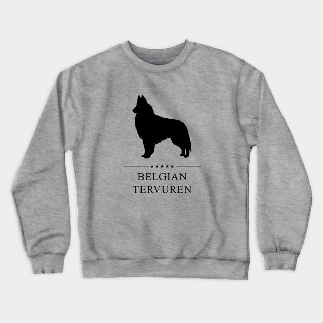 Belgian Tervuren Black Silhouette Crewneck Sweatshirt by millersye